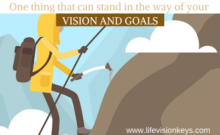 standing in the way of vision and goals